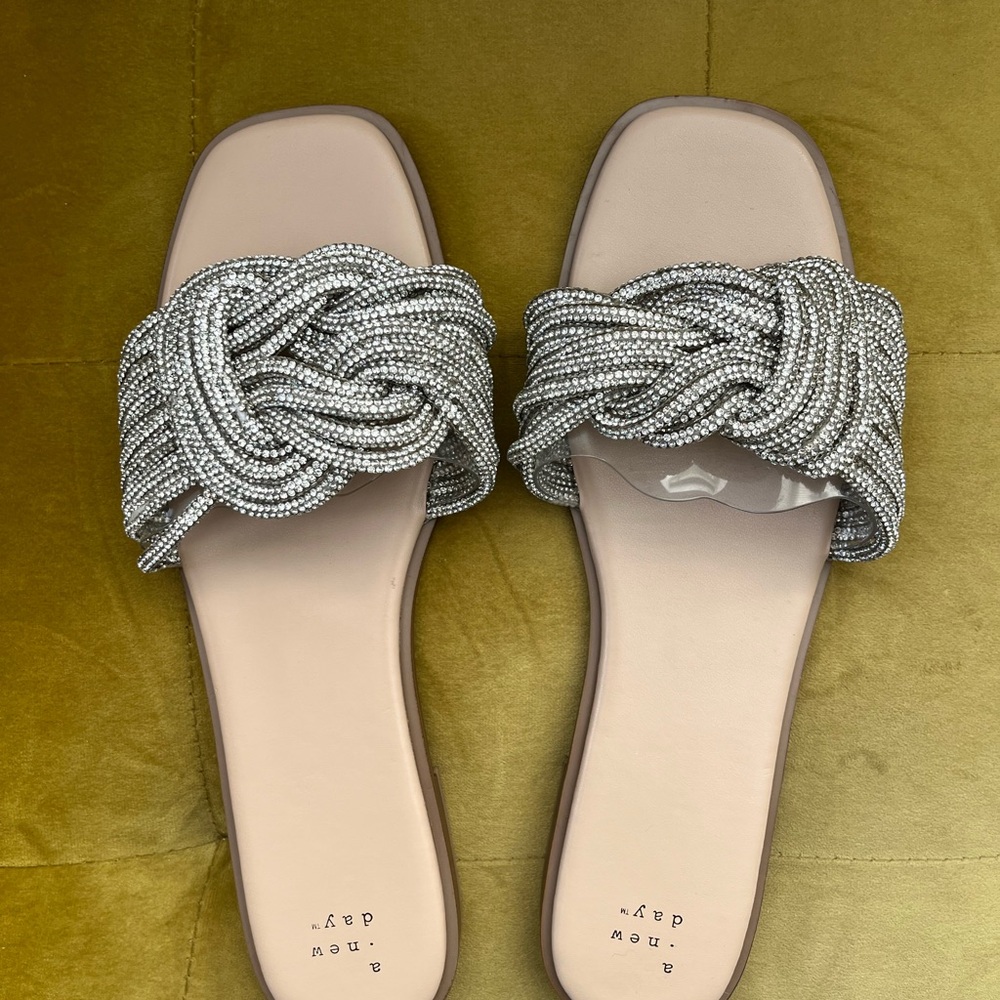 a new day Silver Rhinestone Women's Sandals